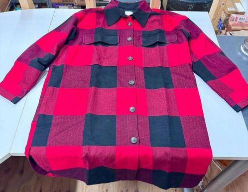 H&M vest trui jack - L mannen heren Rood Zwart geblokt blok, Kleding | Heren, Truien en Vesten, Zo goed als nieuw, Maat 52/54 (L)