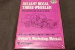 Reliant three wheeler1956-1973 workshop manual, Ophalen of Verzenden