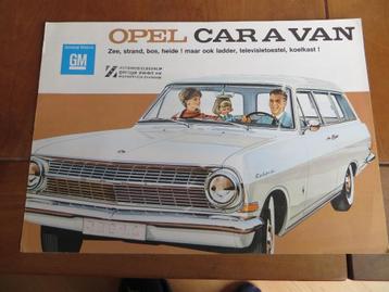 Folder Opel Rekord Caravan 1964 beschikbaar voor biedingen