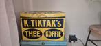 Tiktaks thee en koffie groot blik uit de jaren 30, Ophalen of Verzenden, Gebruikt, Overige