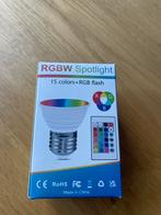 Kleuren lamp spot, Ophalen of Verzenden, Zo goed als nieuw, E27 (groot), Led-lamp