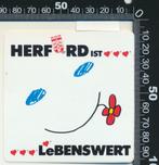Sticker: Herford - Ist lebenswert, Ophalen of Verzenden, Zo goed als nieuw, Bedrijf of Vereniging