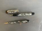vintage VULPEN en VULPOTLOOD 14 krt gouden kroontje - WD014, Gebruikt, Met doosje, Ophalen of Verzenden, X