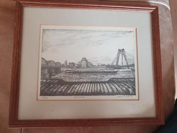 Litho Rotterdam John de Jongh  1983 beschikbaar voor biedingen