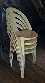 4  design Allibert stapelbare stoelen, Tuin en Terras, Tuinstoelen, Ophalen, Nieuw