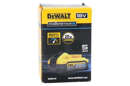 DeWALT DCBP518 Accu 5.0Ah POWERSTACK 18V XR, Doe-het-zelf en Verbouw, Overige Doe-het-zelf en Verbouw, Nieuw, Ophalen of Verzenden