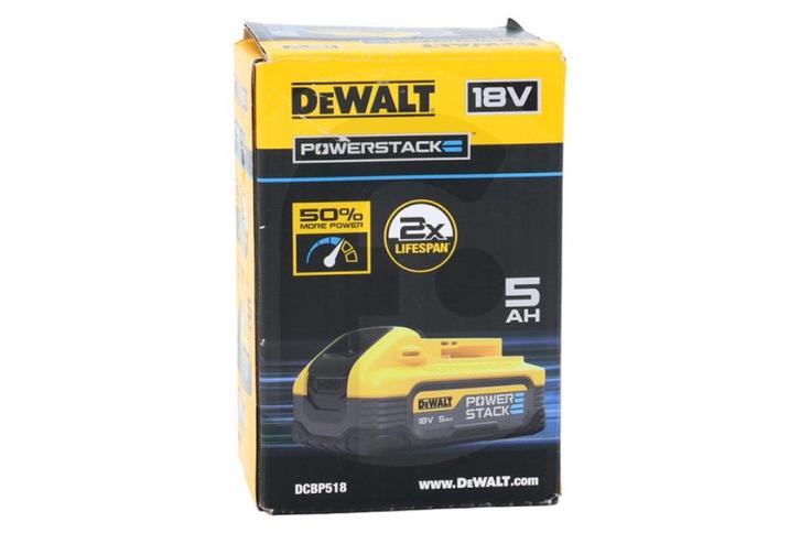 DeWALT DCBP518 Accu 5.0Ah POWERSTACK 18V XR, Doe-het-zelf en Verbouw, Overige Doe-het-zelf en Verbouw, Nieuw, Ophalen of Verzenden