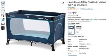 Hauck Dream and Play Plus Campingbedje beschikbaar voor biedingen