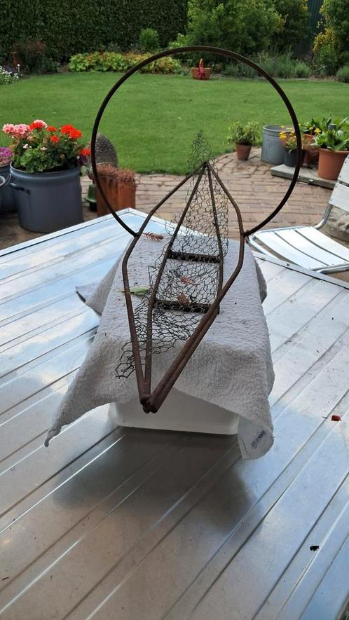Bloemenschaal, plantenmand, tuinmand, tuinschaal., Tuin en Terras, Bloempotten, Gebruikt, Metaal, Minder dan 25 cm, Rond, Ophalen