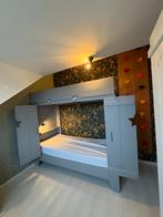 Leuk lief! Stoer! Bed met speelzolder en met klimwand, Ophalen, 85 tot 100 cm, Gebruikt, Matras