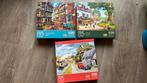 Puzzels 3 x legpuzzels 500 stukjes, Ophalen of Verzenden, 500 t/m 1500 stukjes, Zo goed als nieuw