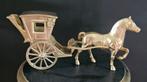Koperen beeld paard met wagen, Antiek en Kunst, Antiek | Koper en Brons, Ophalen of Verzenden, Koper