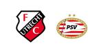 Fc Utrecht - Psv zondag 21 december 12:15 Bunnikside, Losse kaart, Twee personen, December
