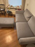 Bank met voetstoel - Wegens verhuizing, Ophalen, Gebruikt, Driepersoons, 75 tot 100 cm
