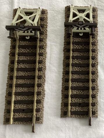 2 x Fleischmann HO Profi Gleis #6102 ,6116 stootblok 105 mm beschikbaar voor biedingen