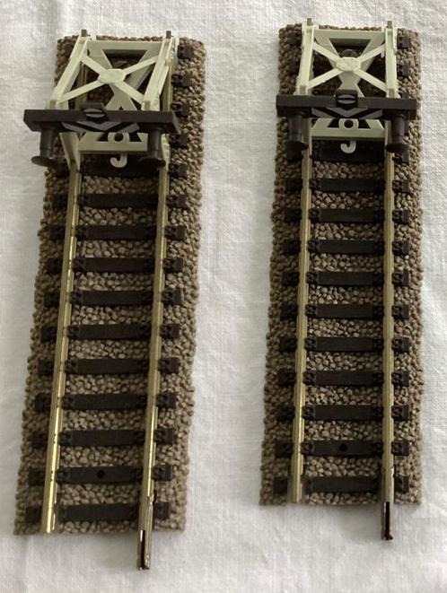 2 x Fleischmann HO Profi Gleis #6102 ,6116 stootblok 105 mm, Hobby en Vrije tijd, Modeltreinen | H0, Zo goed als nieuw, Rails