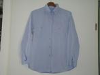 blouse  lichtblauw met streepjes mt l of xl de bw = 105, Ophalen of Verzenden, Zo goed als nieuw, Maat 46/48 (XL) of groter, Blauw