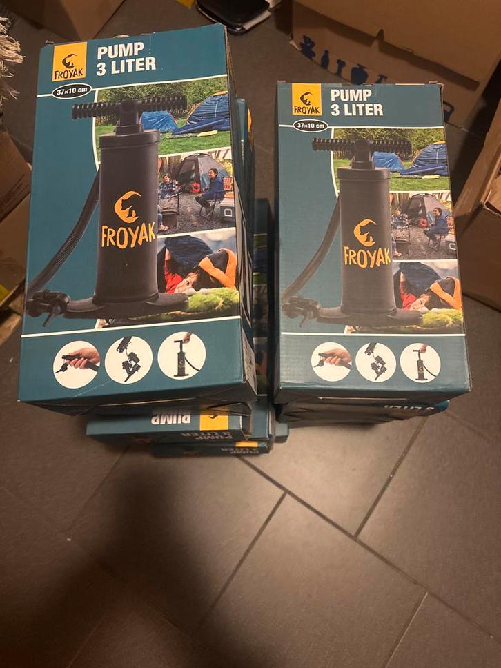 Partij Froyak 3 Liter Pomp - Nieuw in doos!, Caravans en Kamperen, Luchtpompen, Nieuw, Handmatig, Ophalen of Verzenden