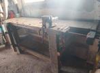 Oude antieke werkbank, Ophalen, Gebruikt