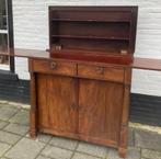 antiek mahonie buffetkast/ klapbuffet, empire periode, 102, Antiek en Kunst, Ophalen of Verzenden