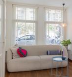 Paula bank van Sofa Company - creme wit / beige boucle stof, Ophalen, 75 tot 100 cm, Zo goed als nieuw, Stof