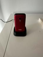 Senioren mobile gsm fysic met alarm knop on FM-9710RD, Telecommunicatie, Mobiele telefoons | Overige merken, Gebruikt, Inklapmodel