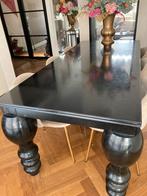 Klassieke eettafel in hoogglans pianolak, Huis en Inrichting, Tafels | Eettafels, Ophalen, 200 cm of meer, 50 tot 100 cm, Zo goed als nieuw