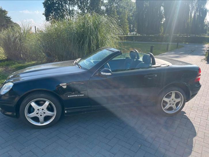 Mercedes-Benz SLK 2.0 Slk200 Kompr Roadster 2003 Zwart, Auto's, Mercedes-Benz, Particulier, SLK, Airconditioning, Cruise Control