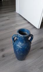 Siervaas/kruik, Huis en Inrichting, Woonaccessoires | Vazen, Blauw, Aardewerk of Porselein, Ophalen of Verzenden, Zo goed als nieuw