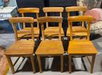 2 4 6 8 10 teak teakhouten stoelen keukenstoelen !, Huis en Inrichting, Stoelen, Ophalen, Gebruikt, Bruin, Vijf, Zes of meer stoelen