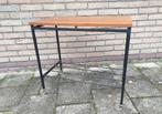 Retro/ Vintage jaren 60 TV tafeltje, Gebruikt, Vintage, 60 cm of meer, Rechthoekig