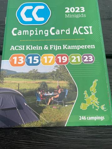 Minigids campingcard Acsi 2023 klein & fijn kamperen beschikbaar voor biedingen
