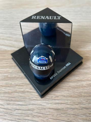 helm 1:12 Renault. Damon Hill. HF006. Versturen kan beschikbaar voor biedingen