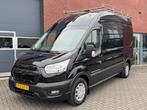 Ford Transit 330 2.0 TDCI L3H3 Navi Cruise Leder Automaat, Auto's, 4 cilinders, Zwart, Bedrijf, Diesel