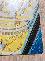 Holland America Line ss Nieuw Amsterdam Metal Wandbord, Ophalen of Verzenden, Nieuw, Kaart, Foto of Prent