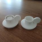 Zusss Waxinelicht houder, 2 stuks, Huis en Inrichting, Woonaccessoires | Kandelaars en Kaarsen, Overige materialen, Wit, Ophalen of Verzenden