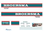 Vrachtauto decal 1:50 Broersma Stroobos ( trailer ), Hobby en Vrije tijd, Modelauto's | 1:50, Verzenden, Nieuw, Bus of Vrachtwagen