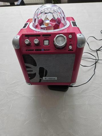 karaoke IDANCE AUDIO Sing CubeBC100  bluetooth met microfoon beschikbaar voor biedingen