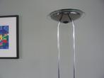 vloerlamp rvs, Huis en Inrichting, Lampen | Vloerlampen, Ophalen, Gebruikt, Glas, Rwee rvs stangen