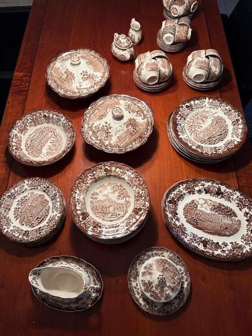 Royal Worcester Avon Scenes Compleet Servies, Antiek en Kunst, Antiek | Servies compleet, Ophalen of Verzenden