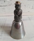 Vintage verzilverde 70's bel met sneeuwpop, Diversen, Ophalen of Verzenden, Gebruikt