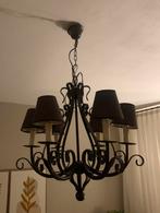 Donkerbruine metalen hanglamp/kroonluchter, Huis en Inrichting, Lampen | Kroonluchters, Ophalen of Verzenden, Metaal