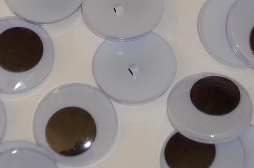 Opnaaibare wiebeloogjes 25 mm rond en andere maten/soorten., Hobby en Vrije tijd, Naaien en Fournituren, Nieuw, Applicatie, Ophalen of Verzenden
