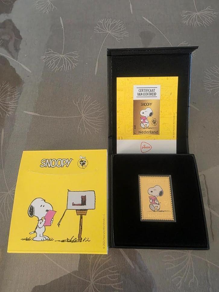 Nederland Gouden postzegel Snoopy 2025 nieuw !!!, Postzegels en Munten, Postzegels | Nederland, Postfris, Na 1940, Ophalen of Verzenden