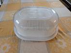 Retro Philips combi doos met vergiet, Huis en Inrichting, Keuken | Tupperware, Ophalen of Verzenden, Zo goed als nieuw, Crème