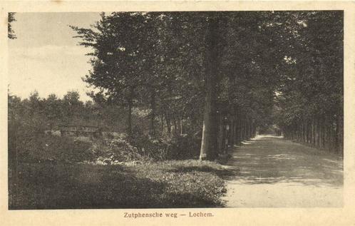 Zutphensche weg - Lochem. - ongelopen, Verzamelen, Ansichtkaarten | Nederland, Ongelopen, Gelderland, 1920 tot 1940, Ophalen of Verzenden
