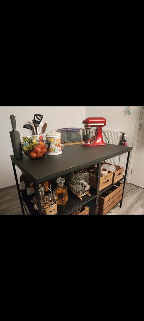 Werkbank / kookeiland ENHET IKEA, Huis en Inrichting, Keuken | Keukenelementen, 100 tot 150 cm, 100 tot 150 cm, 50 tot 75 cm, Zwart