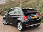 Fiat 500 C 0.9 TwinAir Turbo Lounge CABRIO NAVI AIRCO NIEUWS, Gebruikt, Cabriolet, Zwart, Origineel Nederlands