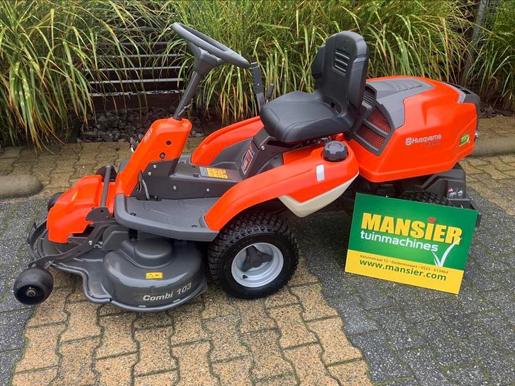 Husqvarna rider 214 T. Slechts 38 uur!, Tuin en Terras, Zitmaaiers, Zo goed als nieuw, 90 tot 120 cm, Elektrische starter, Mulchfunctie
