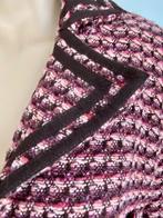 H772 wollen jasje maat 46=XL blazer colbert roze